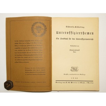 Unterofficers -käsikirja 1940. Espenlaub militaria